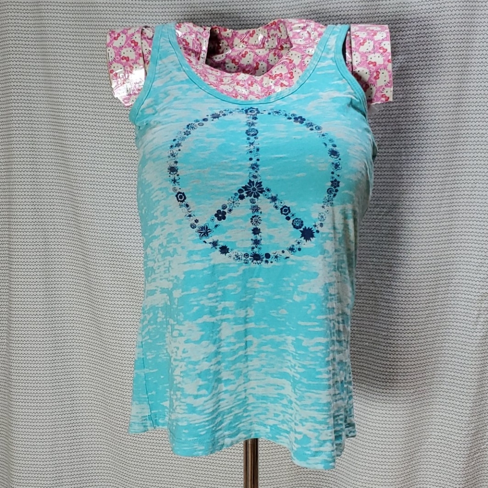 🌸 Hawaii peace sign racerback tank top